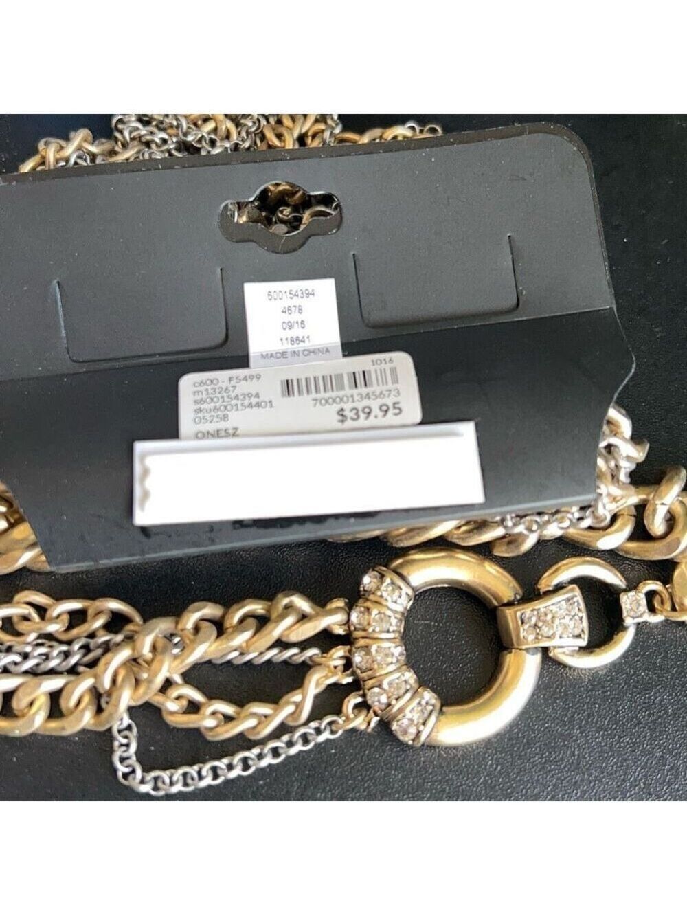 Lane Bryant Gold Chain Statement Necklace